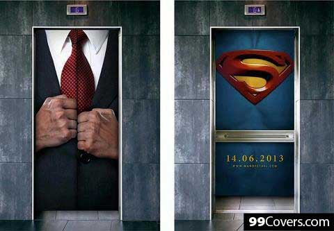 Superman Elevator Ad