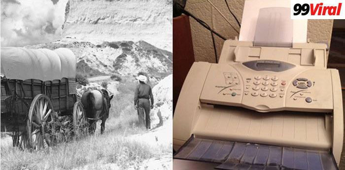 9. The fax machine was invented the same year people were traveling the Oregon Trail.